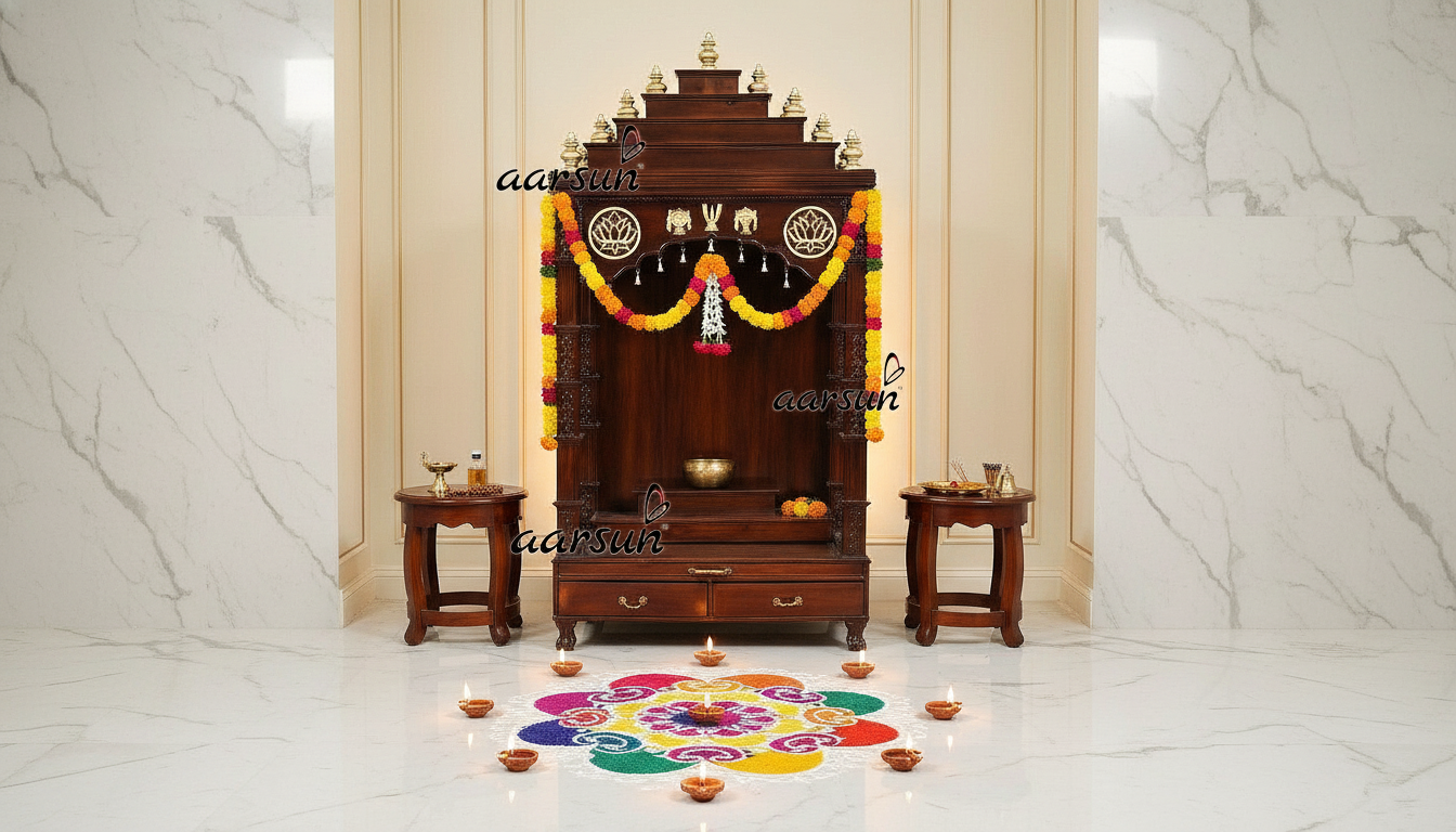 Traditional Wooden Temple with Modern Touch